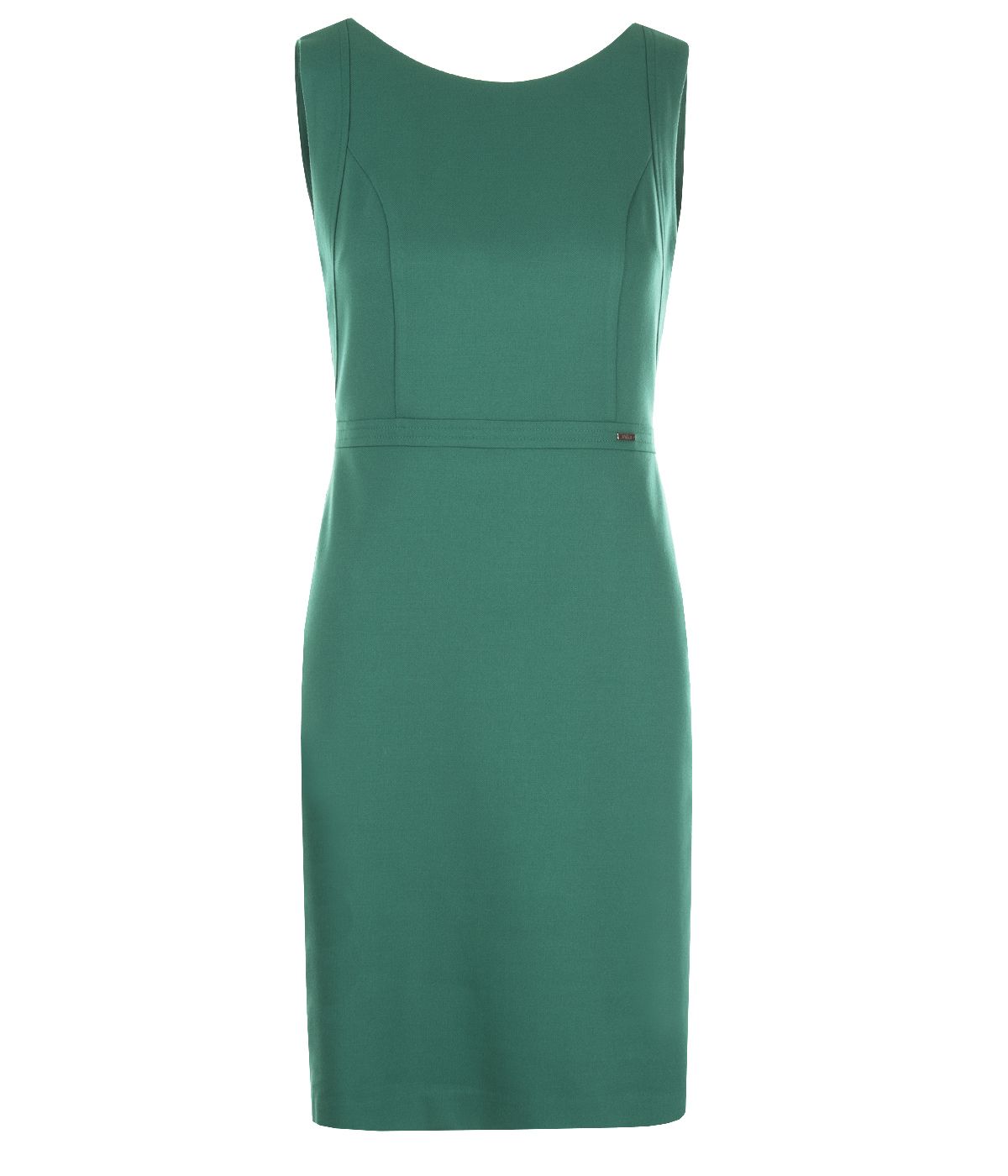 Fitted, sleeveless dress with viscose 0